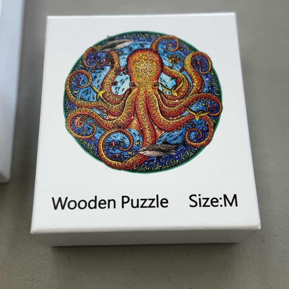 Wooden Dinosaur & Octopus Puzzles - Picture 3 of 5